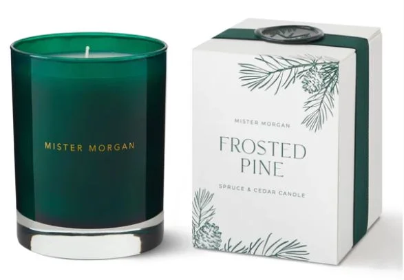 Engagement rings with crisscross onyx band designs -Frosted Pine Candle by Niven Morgan