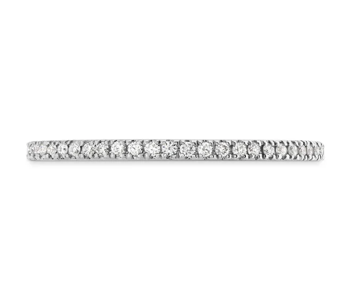 Engagement rings with infinity twist diamond bands -HOF CLASSIC ETERNITY BAND