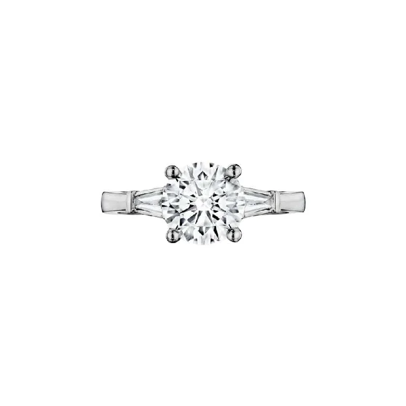 Engagement rings with vintage-inspired claw prongs -Diamond Semi Mount Ring