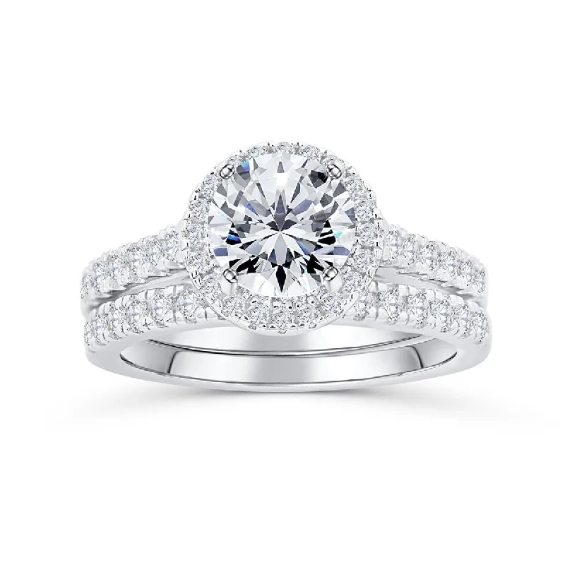 Engagement rings with twisted bands and diamonds -The Rose