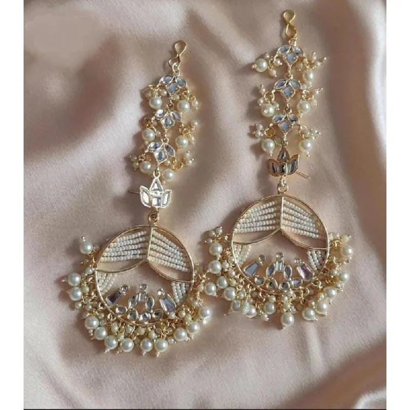 Drop Earrings with Animal Motifs -Akruti Collection Gold Plated Dangler Earrings