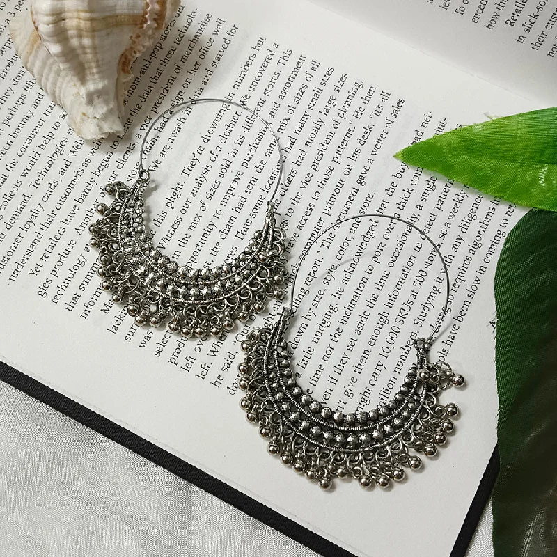 Hypoallergenic Drop Earrings for Sensitive -Bhavi Jewels Oxidised Plated Dangler Earrings