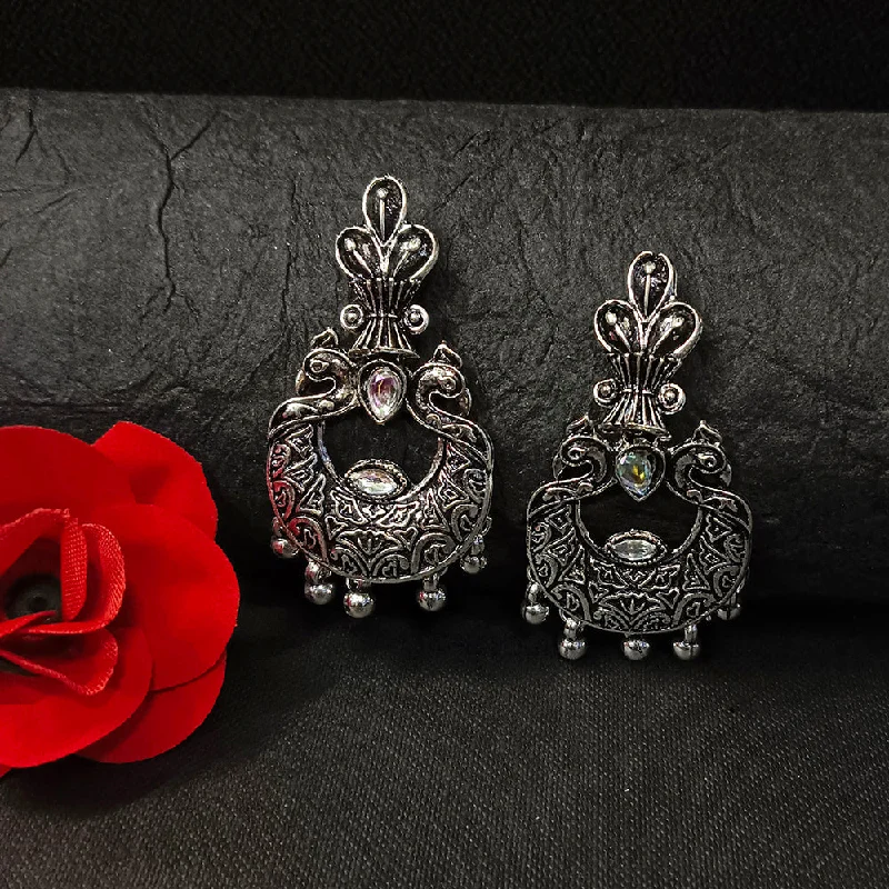 Gold Drop Earrings for Women -Bhavi Jewels Oxidised Plated Dangler Earrings