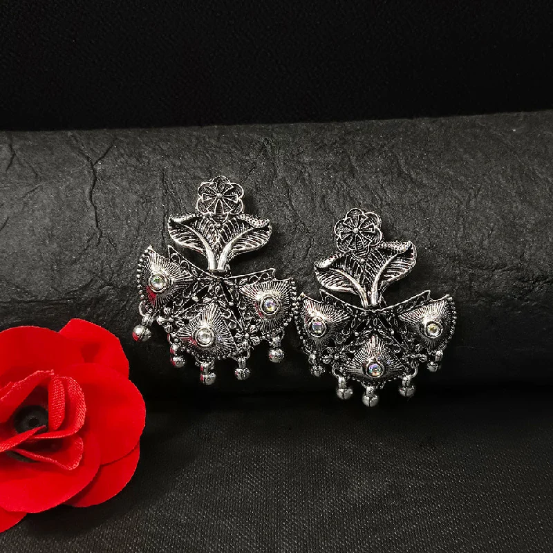 Diamond Drop Earrings for Luxury -Bhavi Jewels Oxidised Plated Dangler Earrings