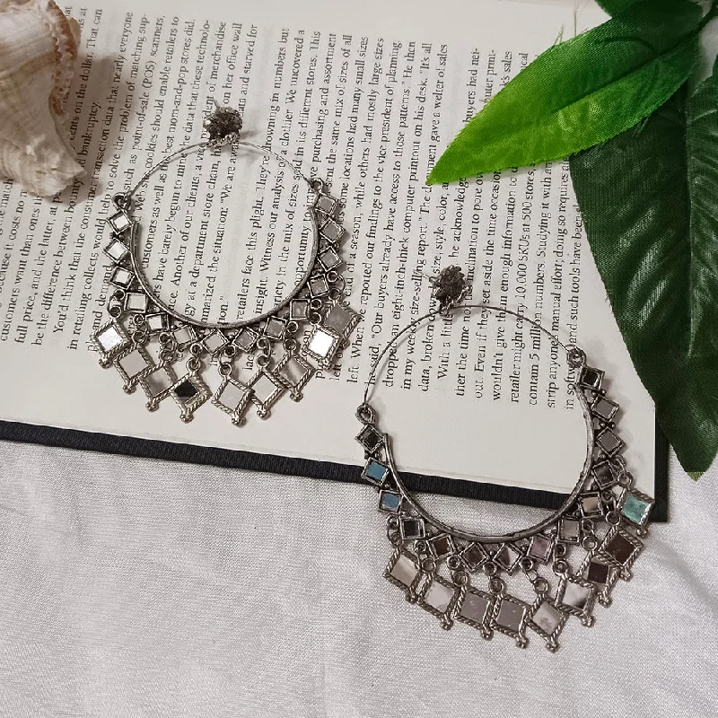 Nickel Free Drop Earrings for Safety -Bhavi Jewels Oxidised Plated Dangler Earrings