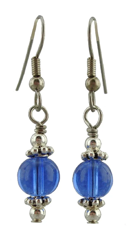 Drop Earrings for Wellness Routine -Blue Drop Earrings