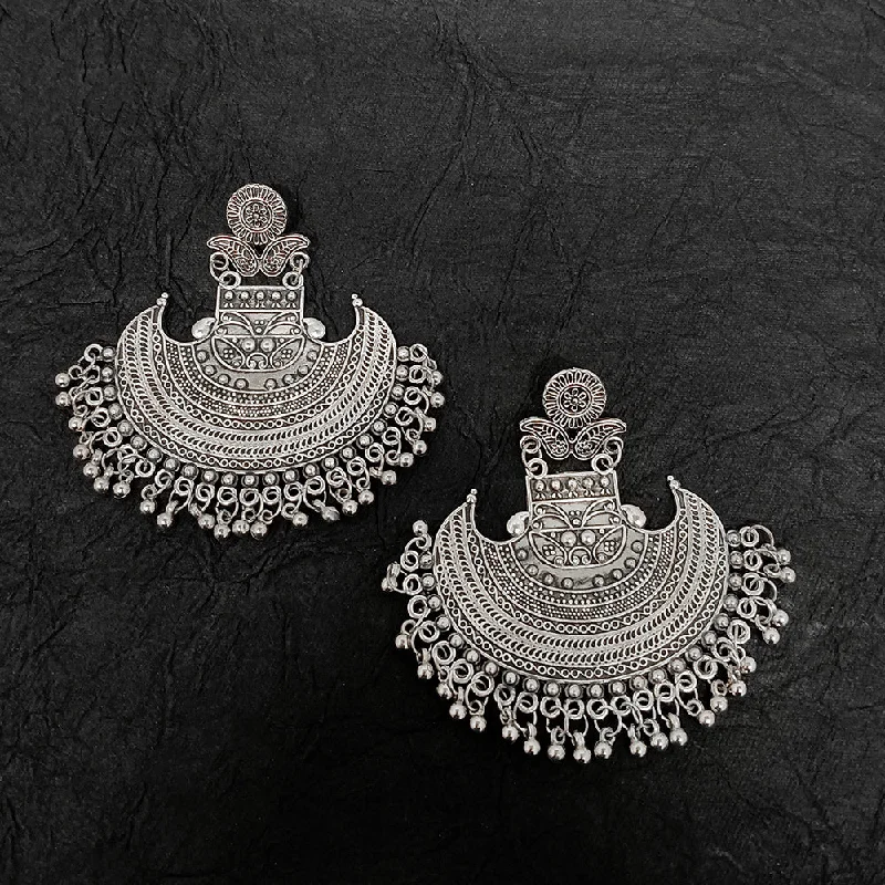 Drop Earrings for Casual Outfit -Bhavi Jewels Oxidised Plated Dangler Earrings