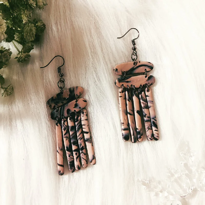 Drop Earrings for Wellness Routine -Emmas Designs Clay Dangler Earrings