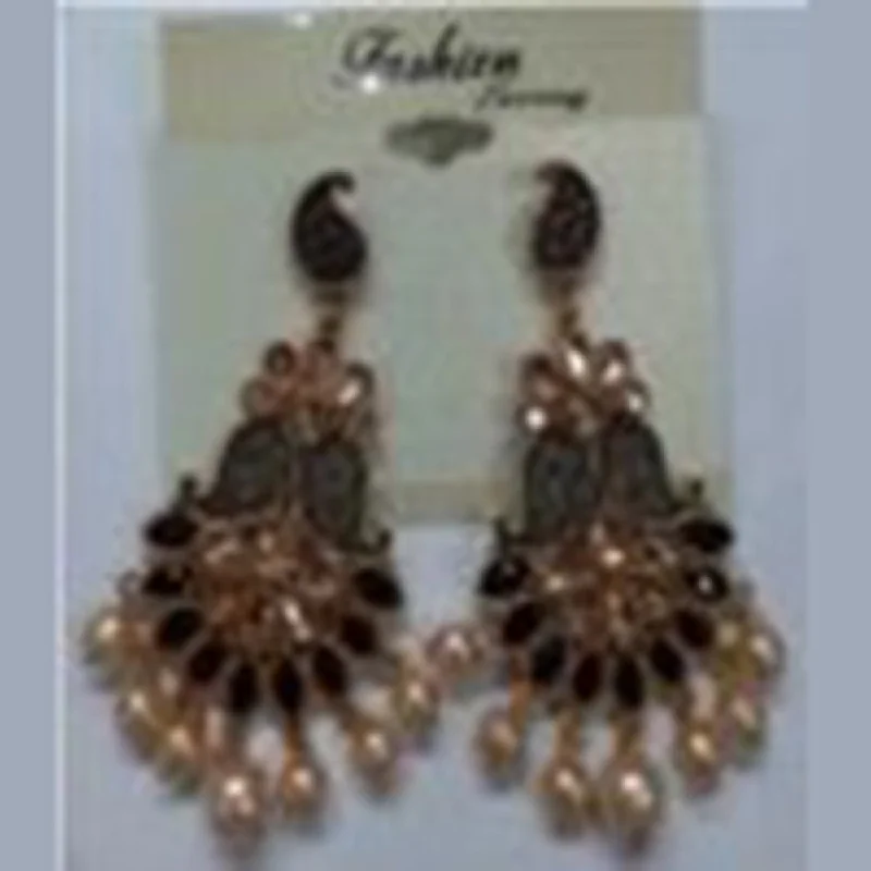 Drop Earrings for Birthday Celebration -Infinity Jewels Gold Plated Dangler Earrings