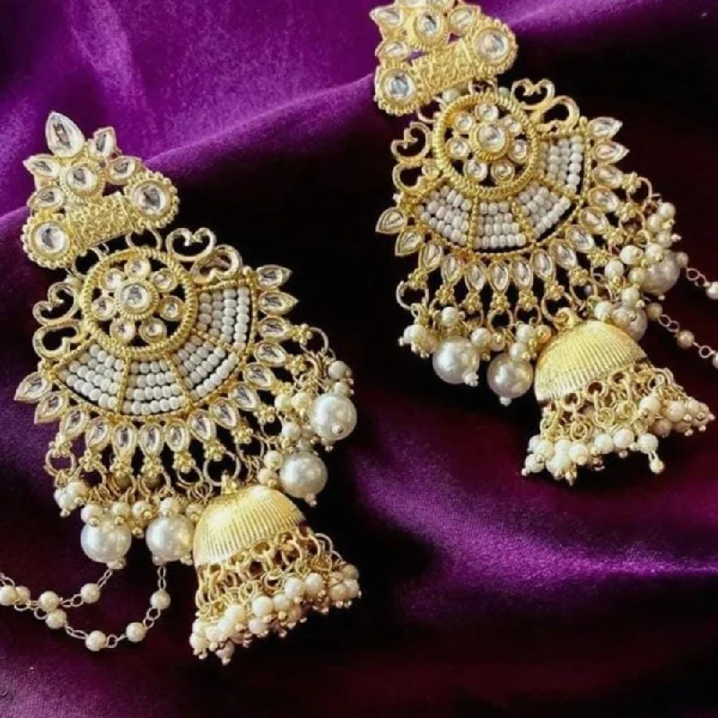 Drop Earrings with Animal Motifs -Lucentarts Jewellery Gold Plated Dangler Earrings