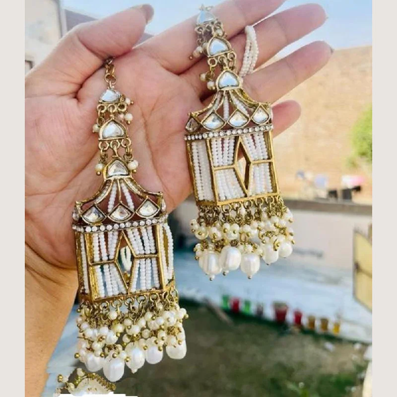 Drop Earrings with Star Motifs -Lucentarts Jewellery Gold Plated Dangler Earrings