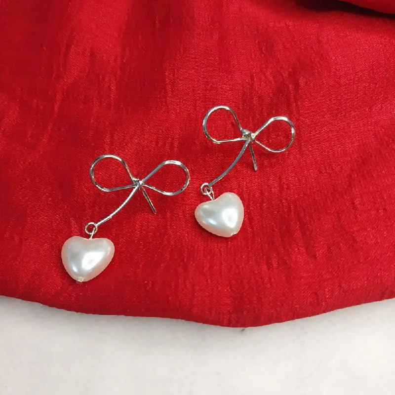 Adjustable Drop Earrings for Custom Fit -Lucentarts Jewellery Silver Plated Dangler Earrings