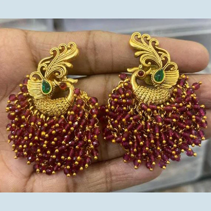 Drop Earrings for Everyday Glamour -Manisha Jewellery Gold Plated Dangler Earrings