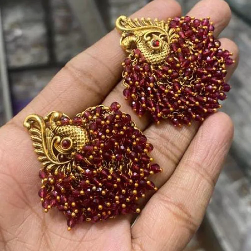 Drop Earrings for Work Attire -Manisha Jewellery Gold Plated Dangler Earrings