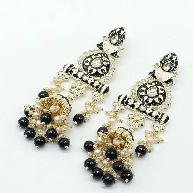 Punk Drop Earrings with Spikes -Manisha Jewellery Meenakari Dangler Earrings