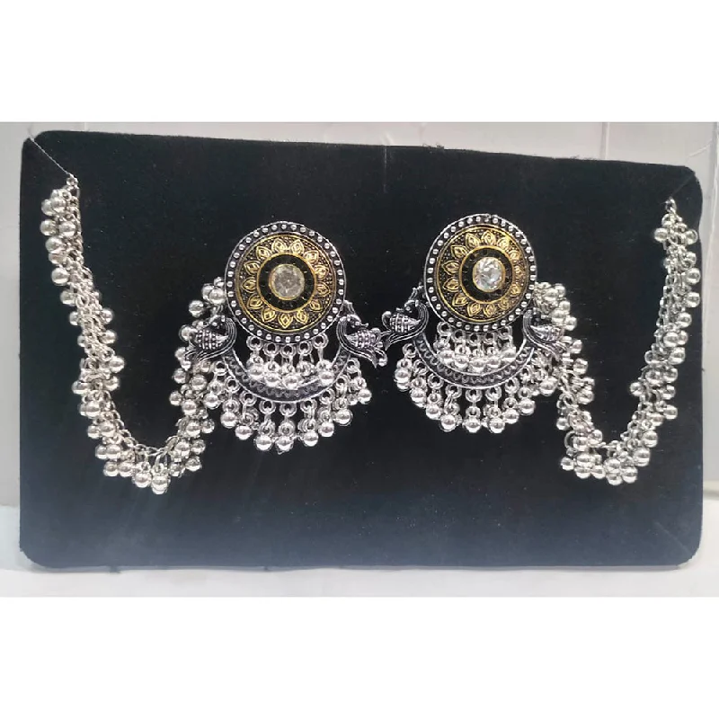 Drop Earrings with Abstract Designs -Manisha Jewellery Oxidised Plated Kanchain Dangler Earrings