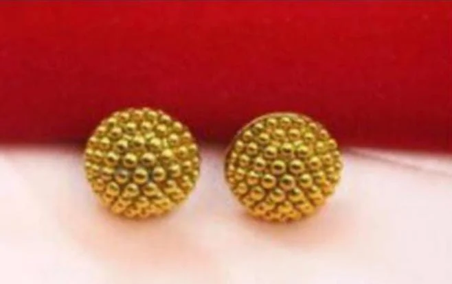 Crystal Drop Earrings for Sparkle -Pooja Bangles Gold Plated Stud Earrings