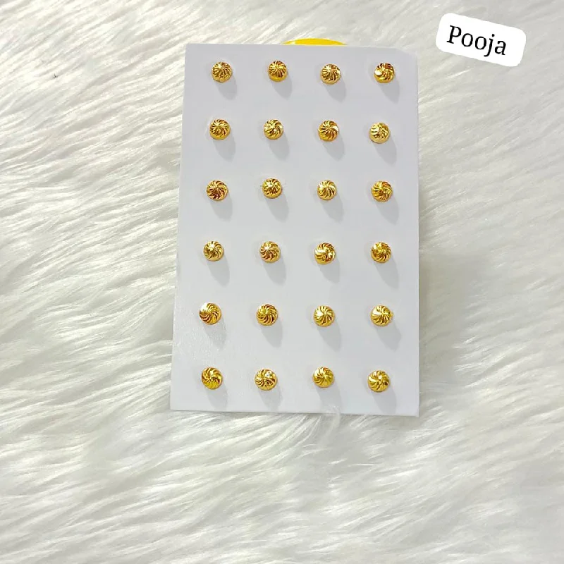 Drop Earrings with Enamel Coating -Pooja Bangles Gold Plated Stud Earrings