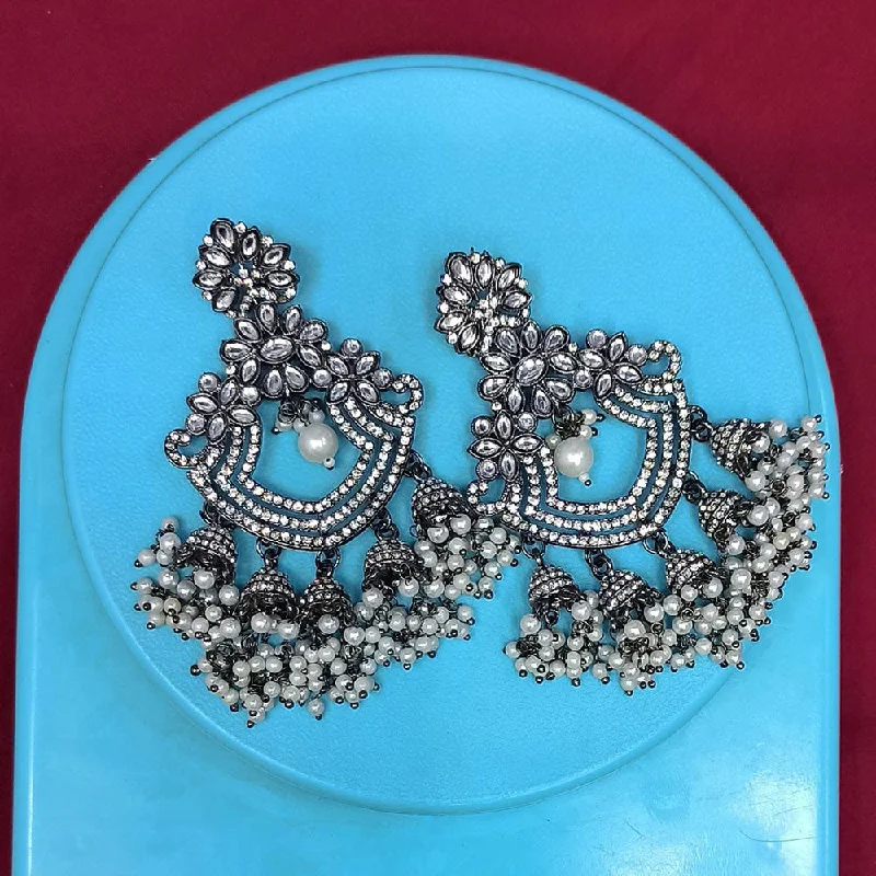 Drop Earrings with Star Motifs -Pooja Bangles Oxidised  Plated Dangler Earrings