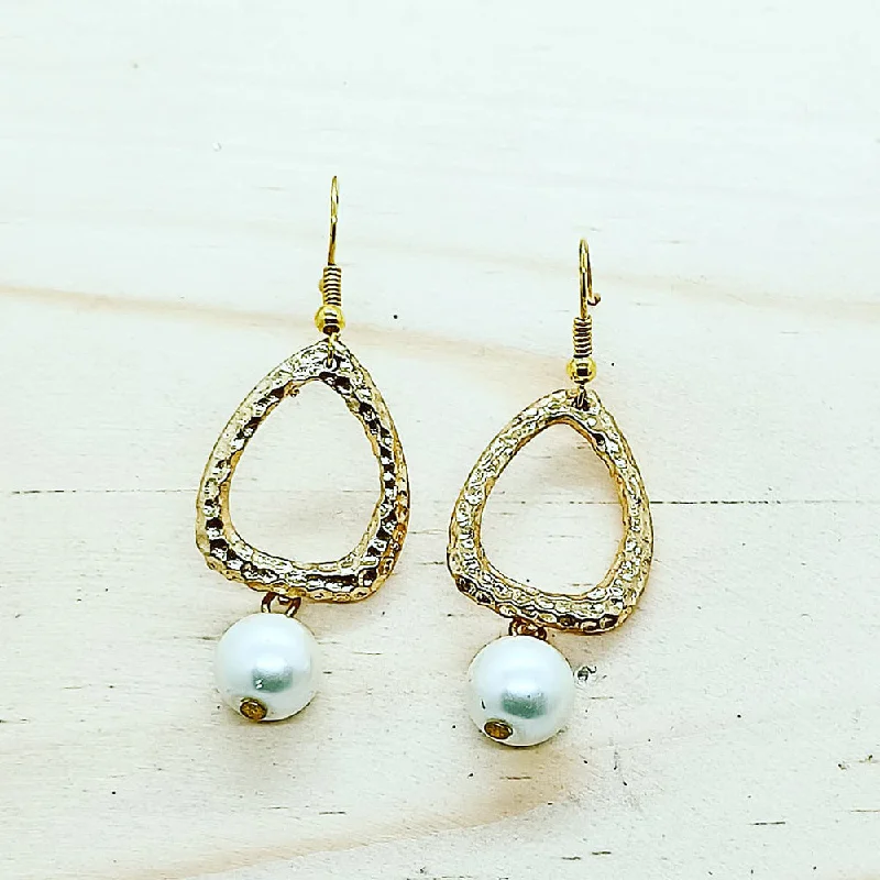 Retro Drop Earrings for Nostalgia -Savvy Jewellery Gold Plated Dangler Earrings