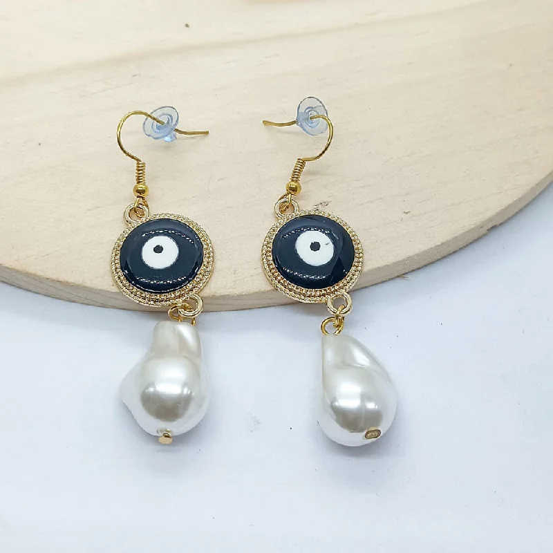 Contemporary Drop Earrings for Fashion -Savvy Jewellery Gold Plated Dangler Earrings