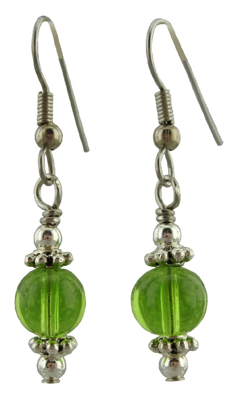 Short Drop Earrings for Subtle -Spring Green Drop Earrings