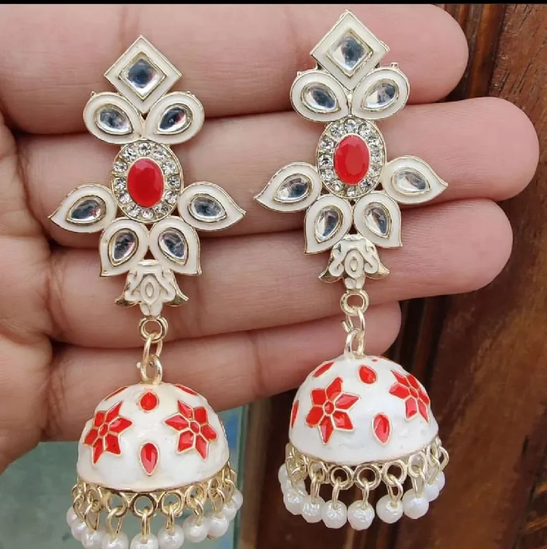 Drop Earrings with Enamel Coating -Vaishnavi Fashion Meenakari Dangler Earrings