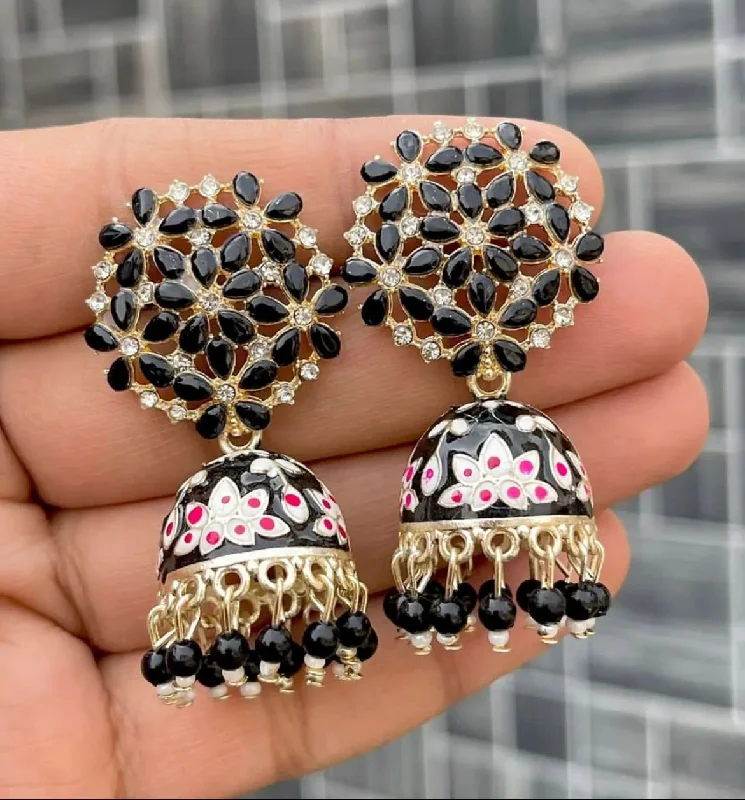 Drop Earrings with Filigree Work -Vaishnavi Fashion Meenakari Dangler Earrings