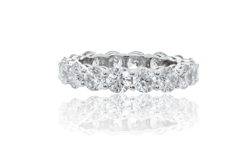 Minimalist rings with tiny diamond dot accents -Diana M. 5.00 Diamond Eternity  Band