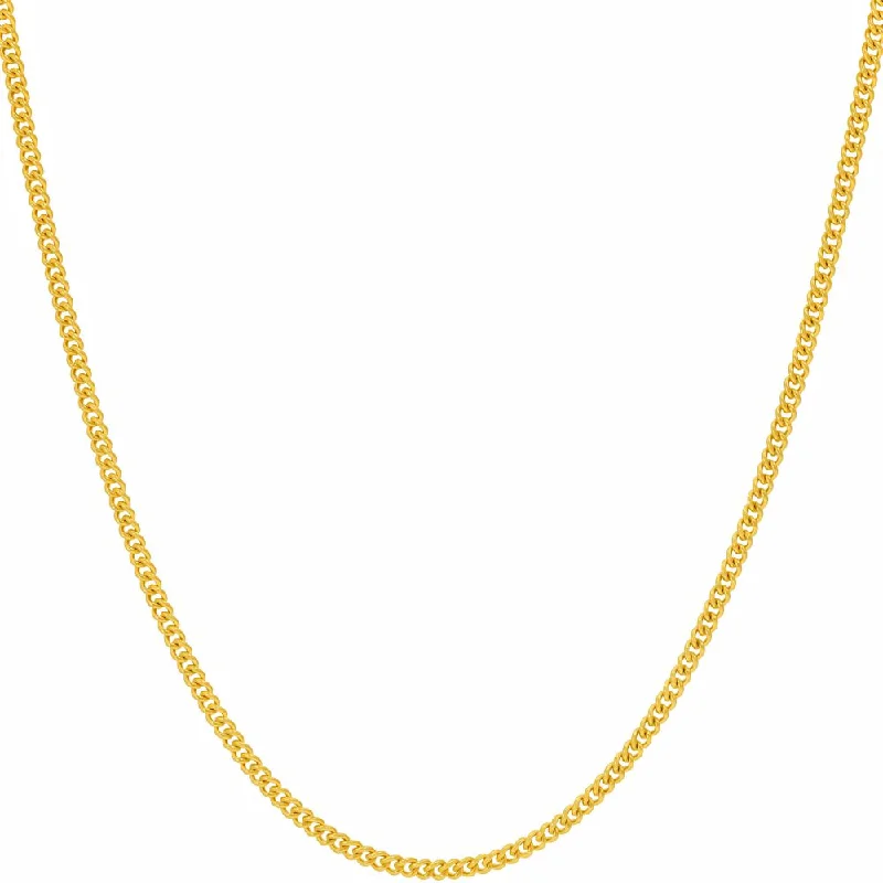 Best necklaces and pendants with opal and gold for a vibrant, luxurious contrast-1.7mm Curb Link Chain Necklace