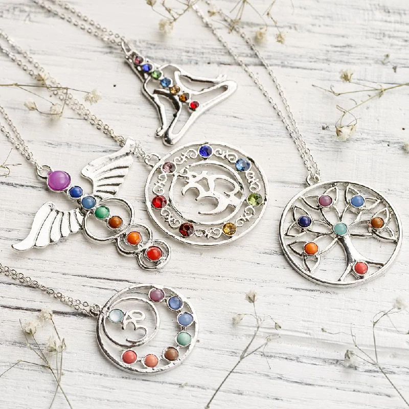 Stunning necklaces and pendants with birthstone pendants for a personal touch-7 Chakra Pendant