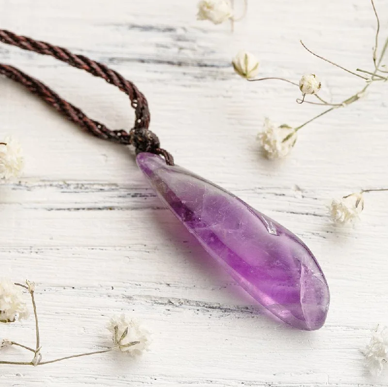 Necklaces and pendants with lotus flower designs for a spiritual, peaceful vibe-Amethyst Harmony Necklace