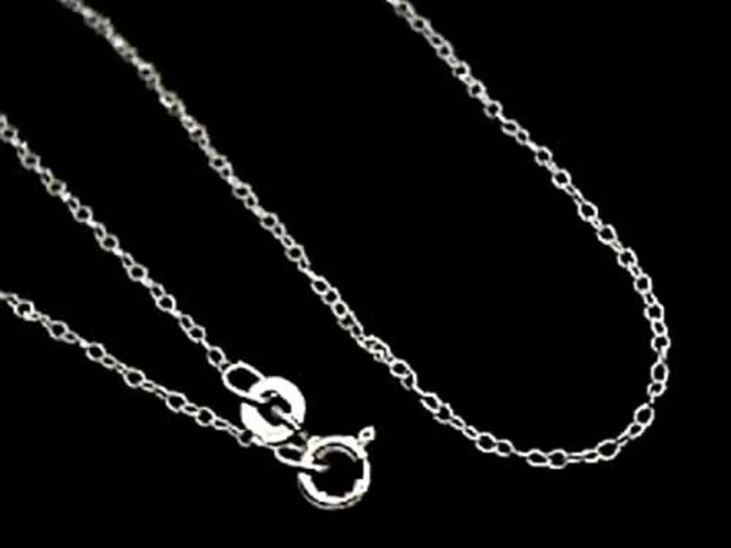 Beautiful necklaces and pendants with diamond-encrusted designs for maximum sparkle-16" Thin Gauge Cable Chain, Sterling Silver