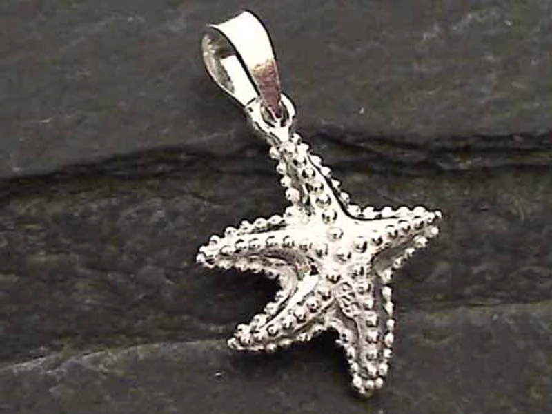 Beautiful necklaces and pendants with butterfly motifs for a whimsical style-Sterling Silver Starfish Pendant