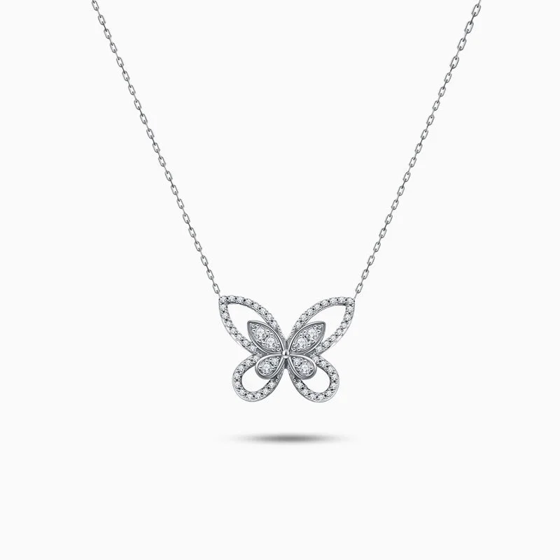 Stunning necklaces and pendants with sapphire gemstones for a luxurious blue hue-Dainty Butterfly Necklace