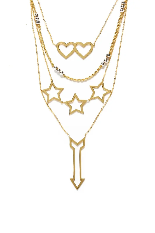 Trendy necklaces and pendants with geometric shapes for a modern aesthetic-ME. x Barkley L. Hendricks Dancer Necklace Set