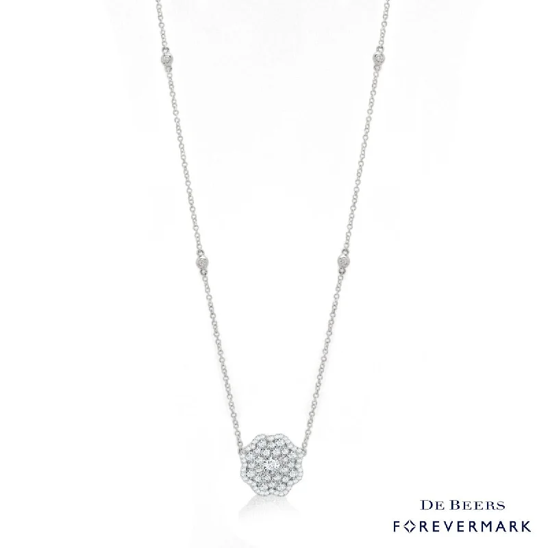 Unique necklaces and pendants with artistic shapes for a creative, one-of-a-kind design-Diamond Necklace in 18kt White Gold (1ct tw)