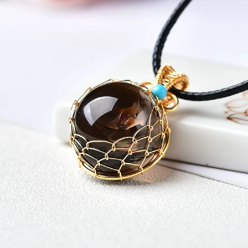 Necklaces and pendants with infinity love symbols for an eternal, romantic gesture-Elegant Smoky Quartz Pendant