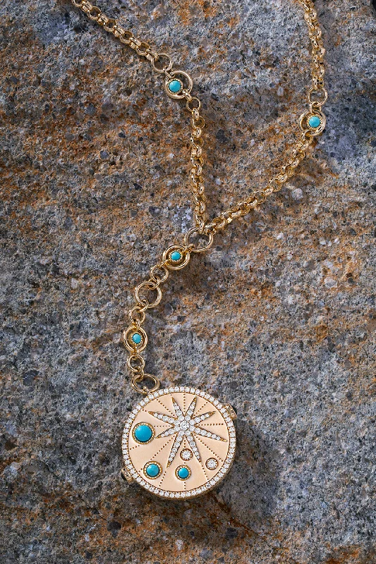 Necklaces and pendants with infinity love symbols for an eternal, romantic gesture-Embellished Météorites Y-drop Adjustable Necklace