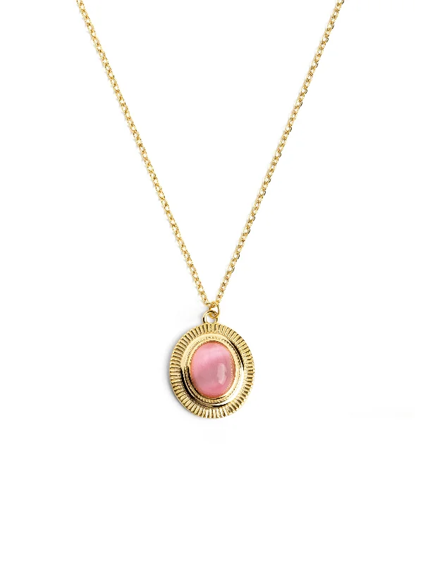 Best necklaces and pendants with statement designs for a fashionable accessory-Feline Rose Gold Necklace