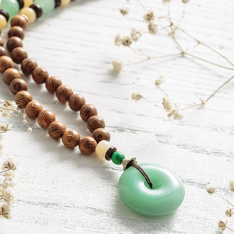 Necklaces and pendants with leaf-shaped designs for an earthy, organic feel-Handmade Aventurine Necklace