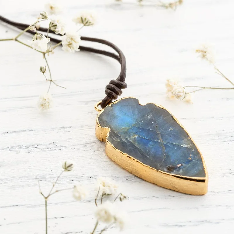 Personalized necklaces and pendants with coordinates for a meaningful location-based gift-Labradorite Transformation Necklace