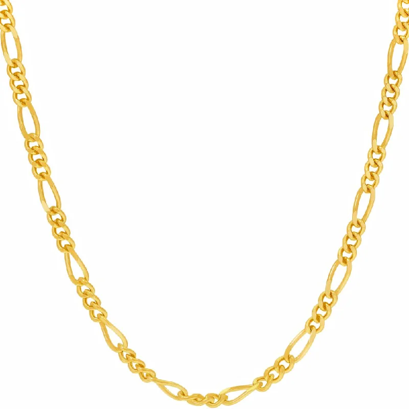 Best necklaces and pendants for everyday wear with minimalist designs-3.5mm Figaro Chain Necklace Figaro Chain Round