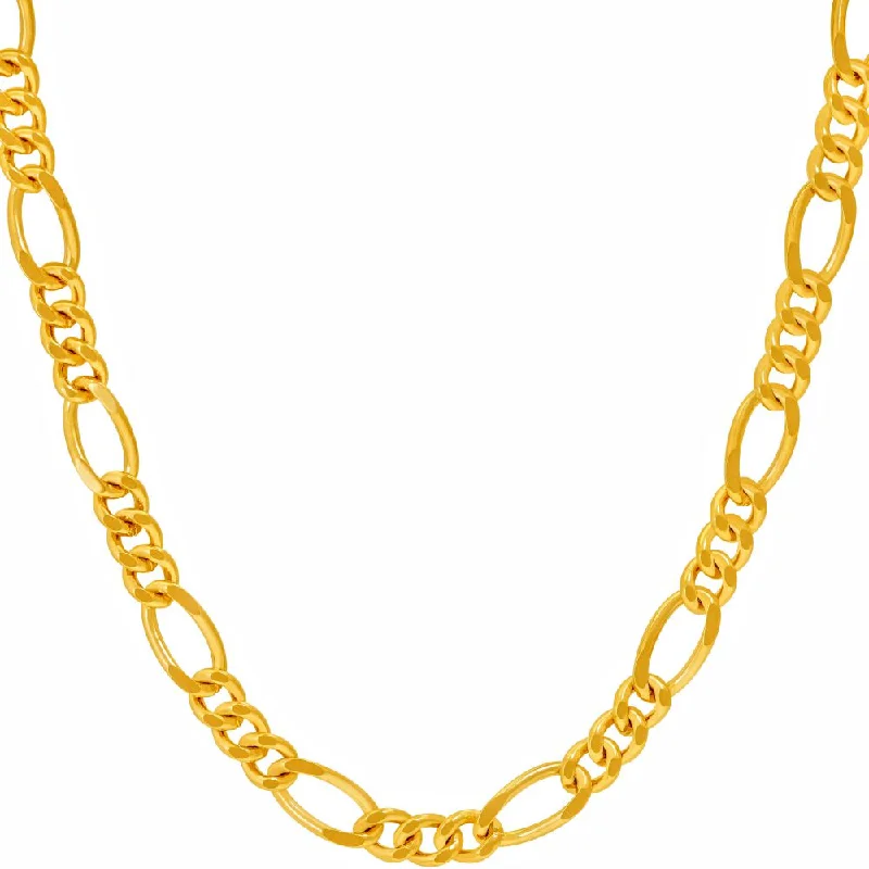 Best necklaces and pendants with statement designs for a fashionable accessory-5.5mm Rounded Figaro Chain Necklace Figaro Chain Round