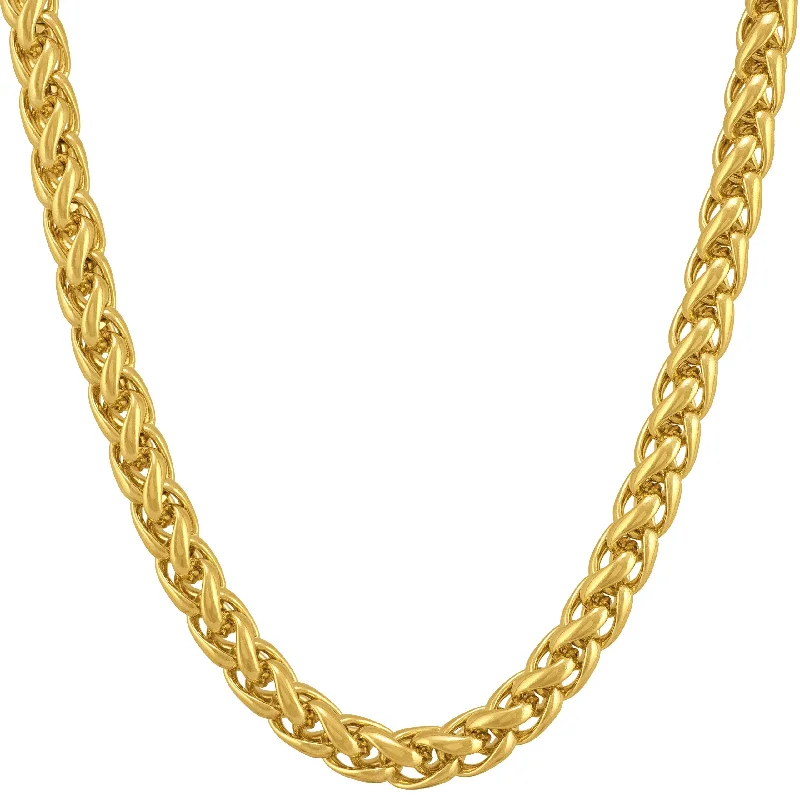 Stunning necklaces and pendants with ruby and diamond combinations for a luxurious effect-Weave Chain Necklace