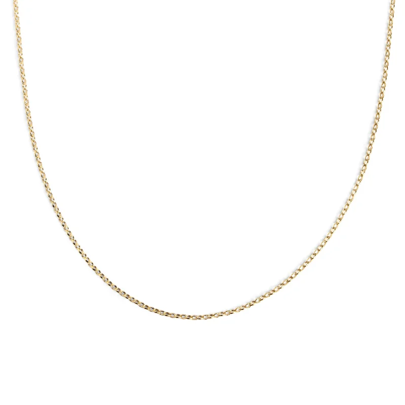 Best necklaces and pendants with opal and gold for a vibrant, luxurious contrast-Loop Chain Gold Necklace