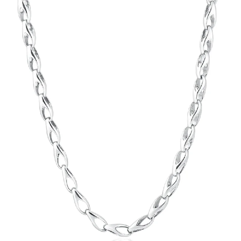 Necklaces and pendants with clear quartz for a pure and radiant look-Men's 14k Gold (39gram) or Platinum (73gram) 5.5mm Link Chain Necklace 20"