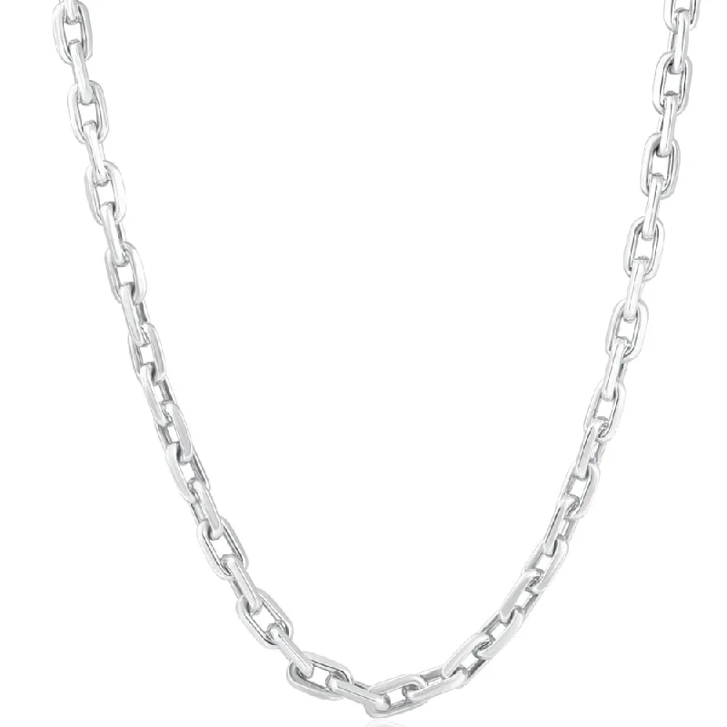 Beautiful necklaces and pendants with layered chains for a fashionable, chic look-Men's 14k Gold (43gram) or Platinum (80gram) 5.5mm Link Chain Necklace 20"