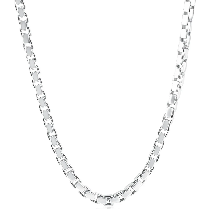 Beautiful necklaces and pendants with moonstone for an ethereal, mystical appearance-Men's 14k Gold (74gram) or Platinum (139gram) 5mm Link Chain Necklace 20"