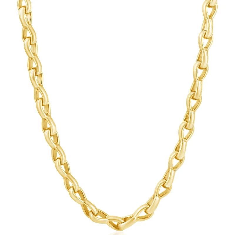 Beautiful necklaces and pendants with tree branch motifs for a nature-inspired design-Men's 14k Gold (83gram) or Platinum (156gram) 6.5mm Link Chain Necklace 20"